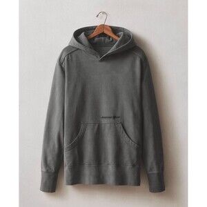 American Giant Pullover Hoodie Mens Large Charcoal Gray Vintage Wash Logo NWT